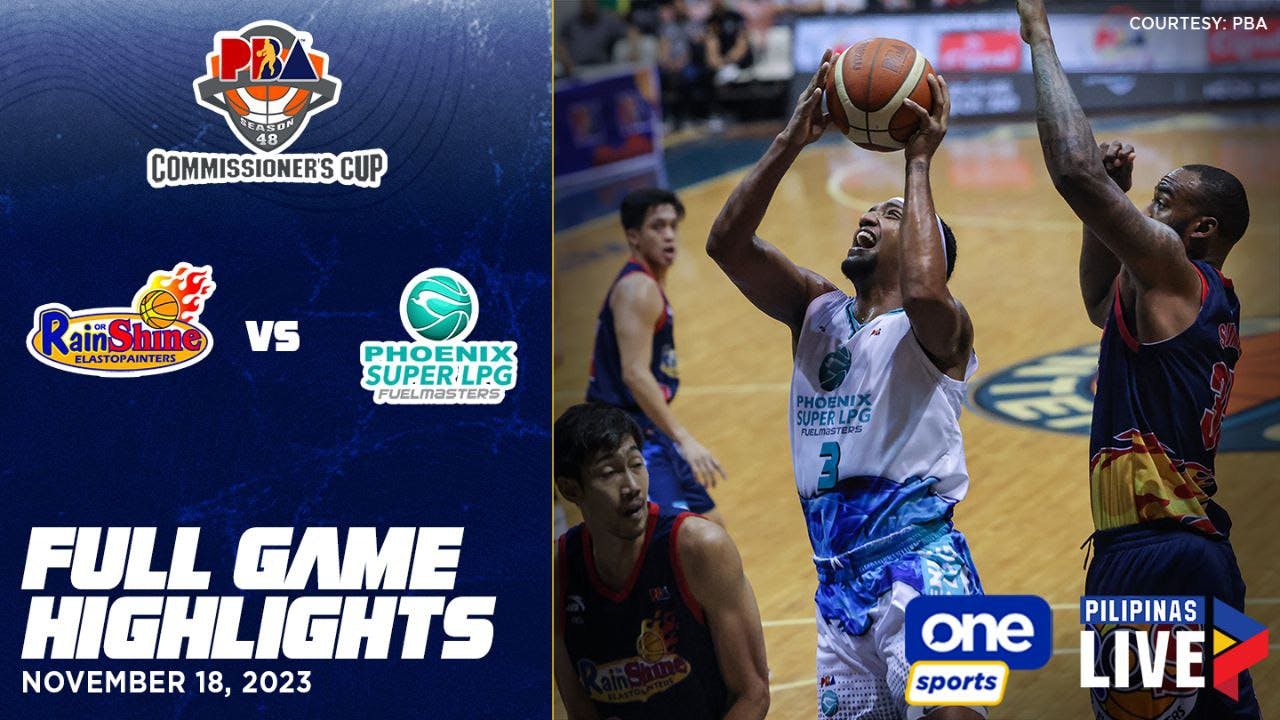 Phoenix survives Rain or Shine for second win in PBA Commissioner’s Cup